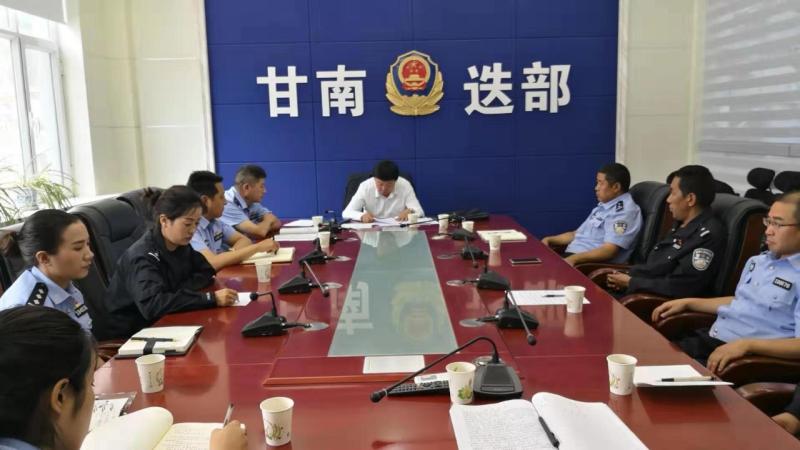 迭部县公安局召开"陇风3号"专项行动推进会议,副县长,局党委书记,局长